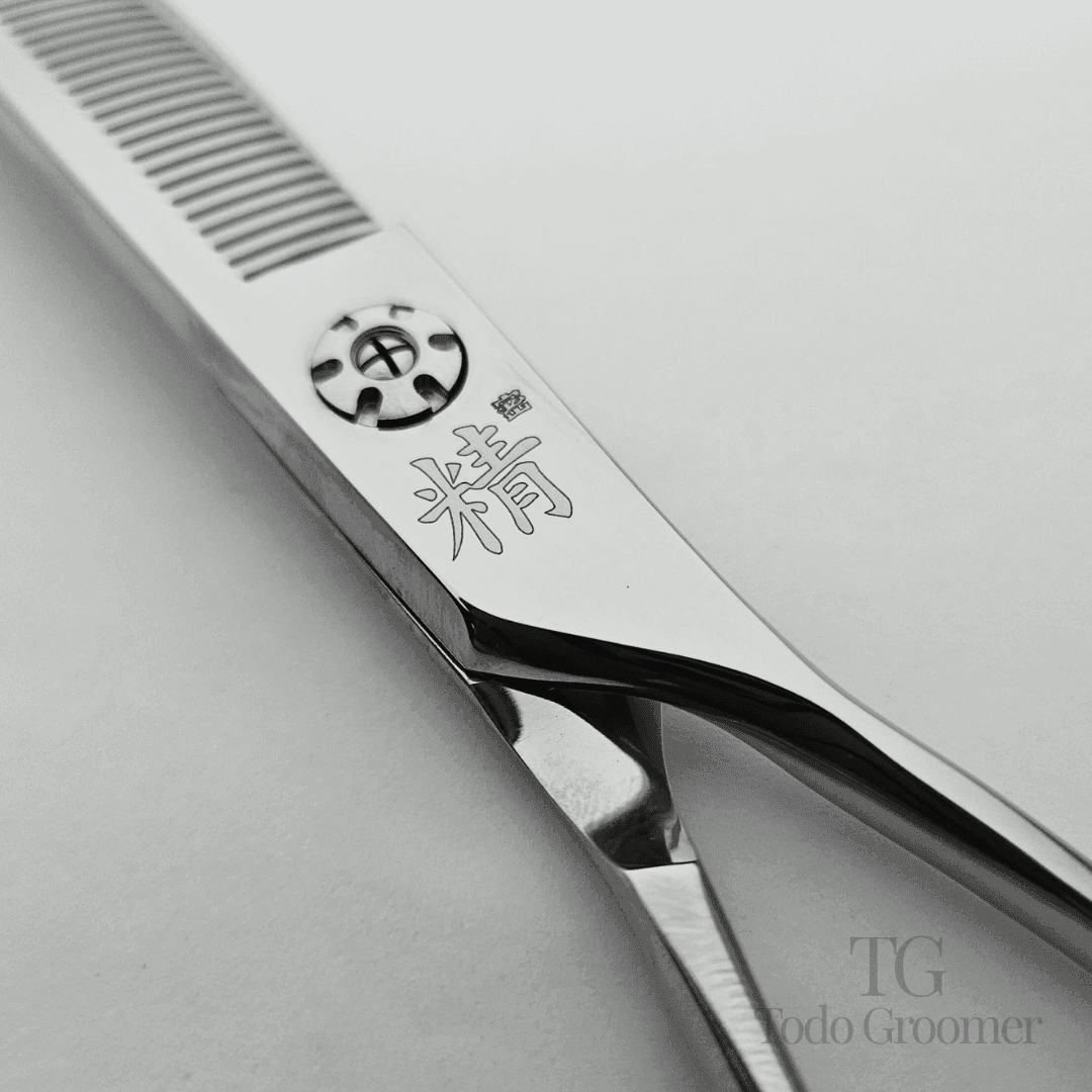 Tijera Profesional SEIMITSU - Acero Japonés 440c - Esculpidora Curva 60 Dientes 7" - Imagen 2