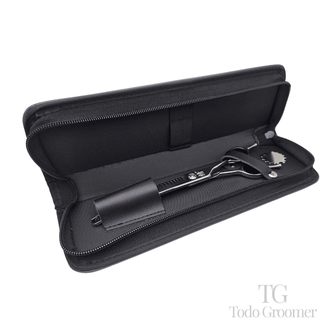 Tijera Profesional SEIMITSU - Acero Japonés 440c - Esculpidora Curva 60 Dientes 7" - Imagen 3