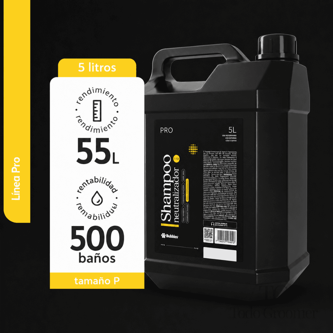 Shampoo Neutralizador de Olores Bubbles Pro 5 L - Imagen 3