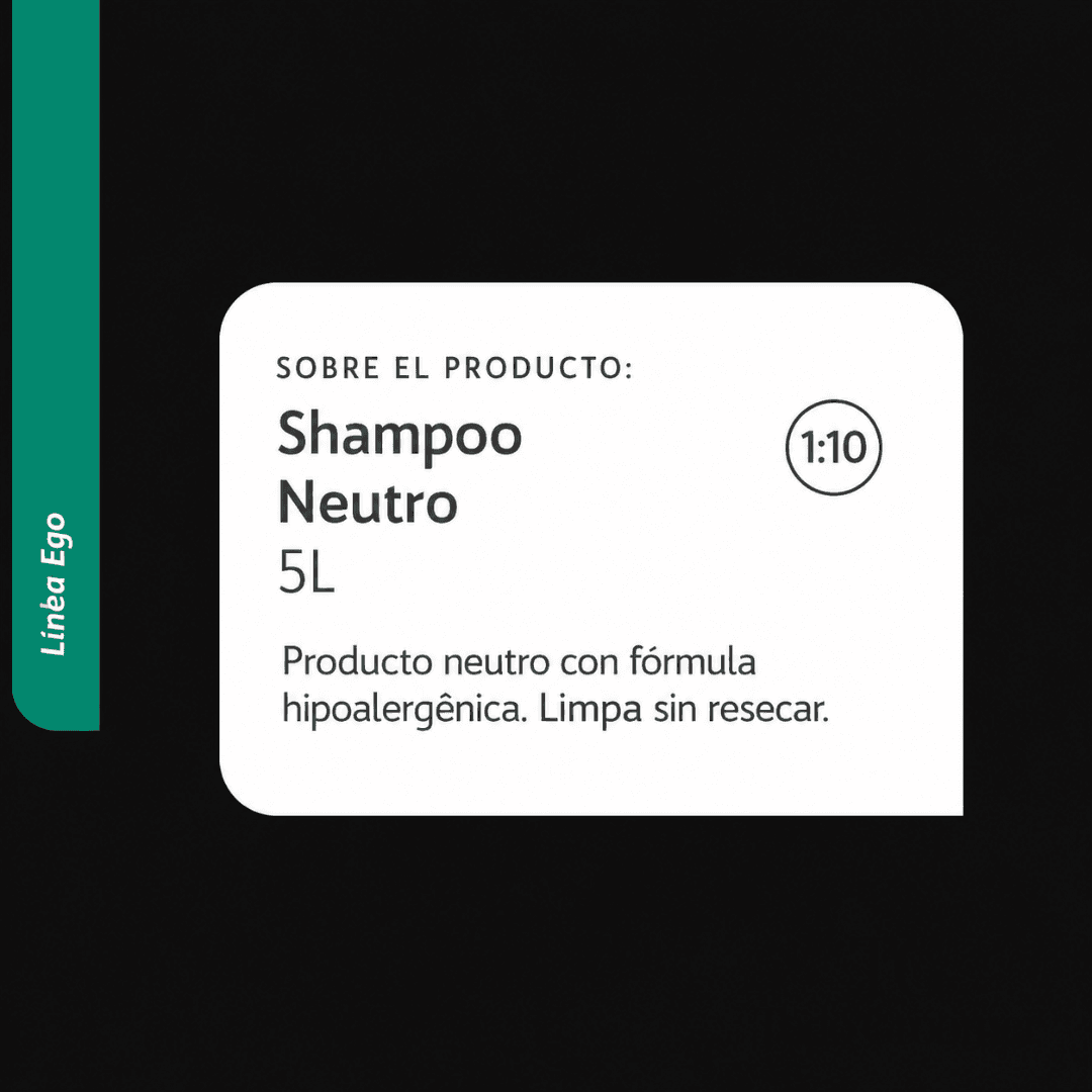Shampoo Neutro Hidratante Bubbles Pro 5 L - Imagen 3