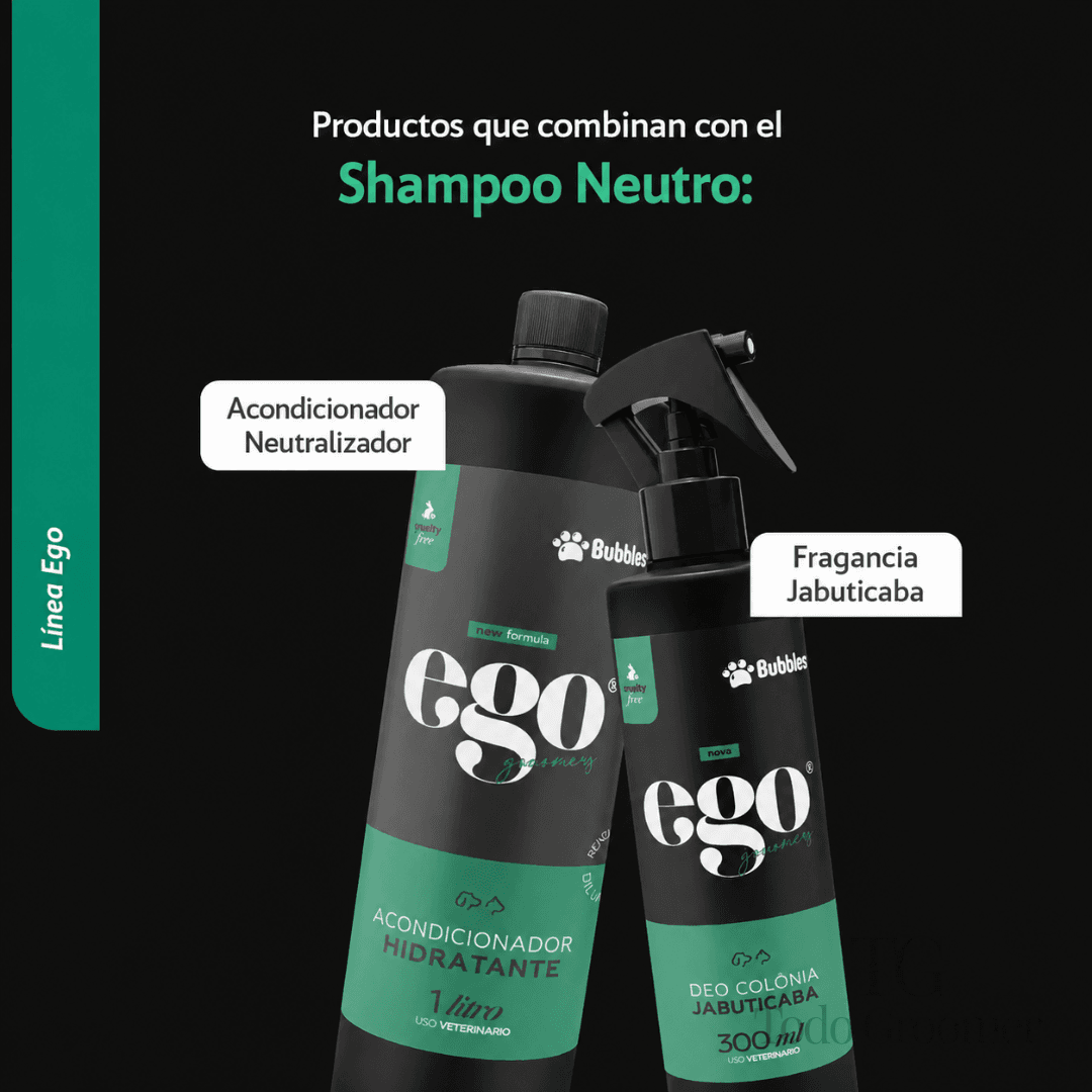 Shampoo Neutro Hidratante Bubbles Pro 1 L - Imagen 2