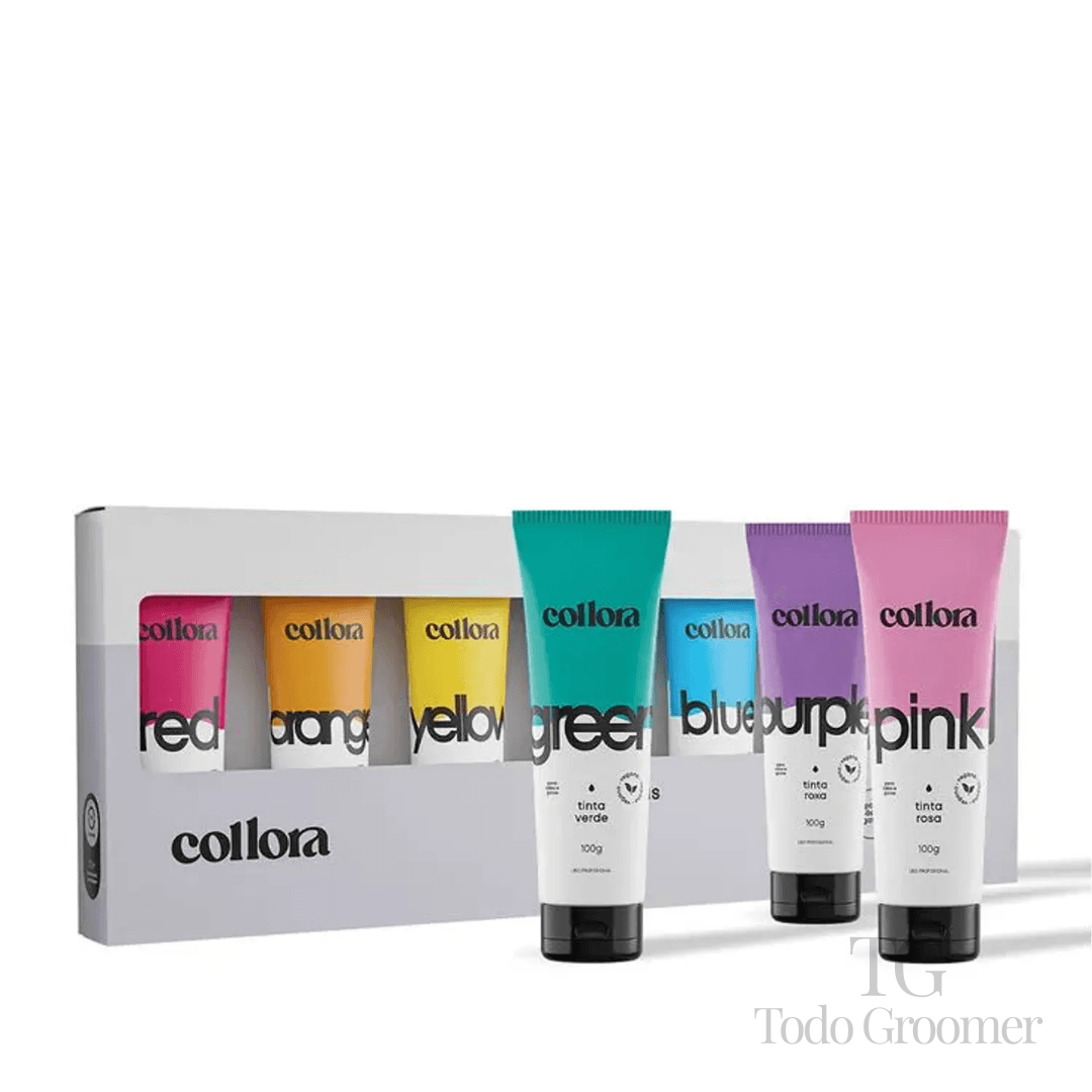 TINTES PARA PELO DE PERROS – SET 7 COLORES – COLLORA BUBBLES - Imagen 3