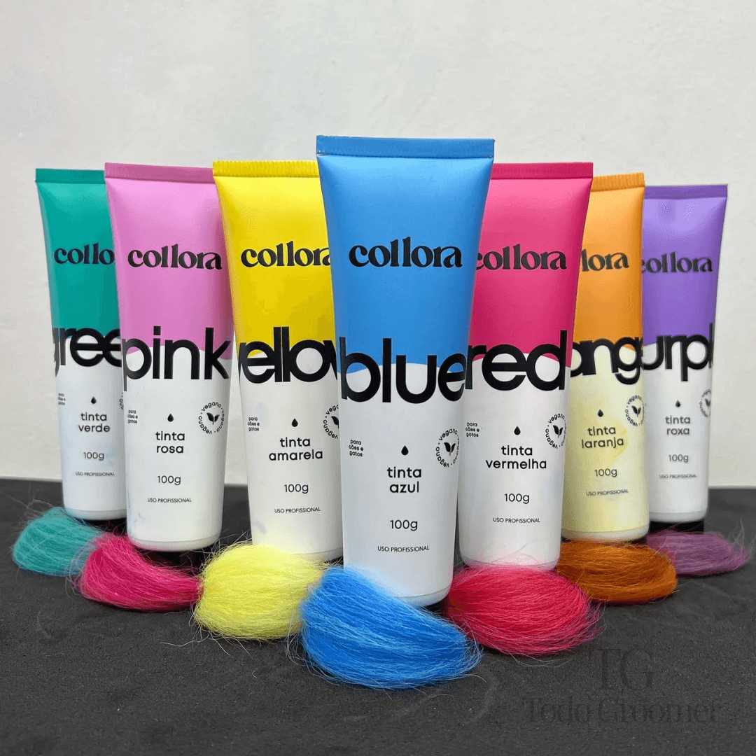TINTES PARA PELO DE PERROS – SET 7 COLORES – COLLORA BUBBLES - Imagen 2