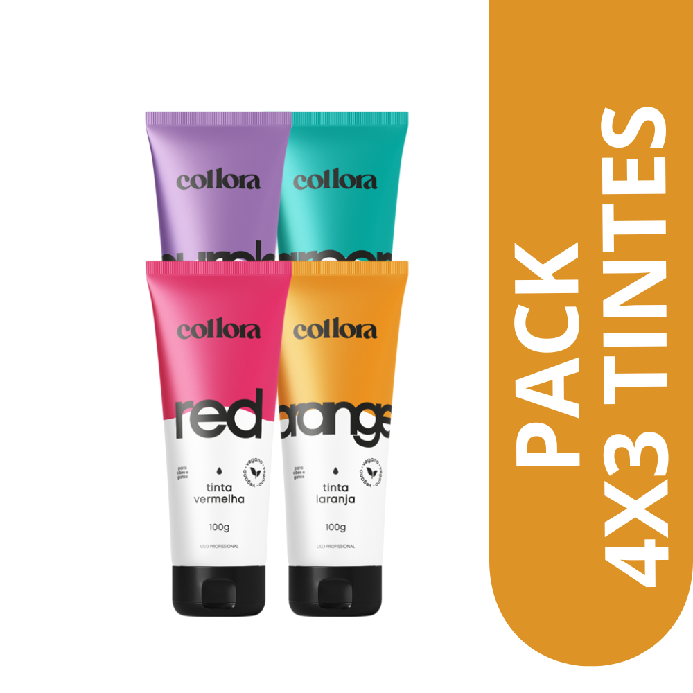 PACK 4X3 TINTES – COLLORA BUBBLES