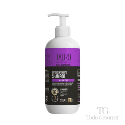 Champú hidratante intenso TAURO PRO LINE Ultra Natural Care para piel y pelaje de perros y gatos