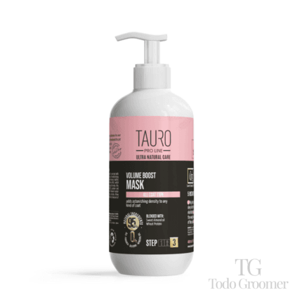 TAURO PRO LINE ULTRA NATURAL CARE Mascarilla Volume Boost para perros y gatos, para el volumen del pelaje